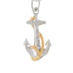 Серьга-кольцо Anchor 2