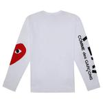 Рубашки на пуговицах Comme des Garçons PLAY Logo Long-Sleeve Shirt 'Белый' 2