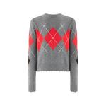 Кардиган вязки интарсия с узором аргайл 2