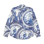 Рубашки на пуговицах Palace China Plate Shirt 'Navy' 1