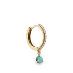 Ada diamond and opal hoop earrings 1