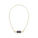 Колье Baby Locket с рубином и лазуритом 1