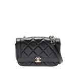 Сумка через плечо Mini Quilted Crumpled Glazed Lambskin Flap (2019 год) 1