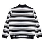 Поло Supreme Stripe Zip Long-Sleeve Polo 'Black' 2