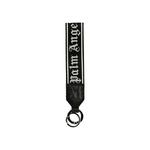 Брелоки и шнурки для бейджей Palm Angels Logo Strap Key Ring 'Black/Grey' 1