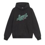 Худи Stussy Satin Patch Oversized Hoodie 'Washed Black' 1
