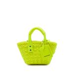 2022 Faux Leather Bistro Basket Bag XXS satchel 1