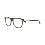 Очки Gucci квадратные ацетатные оправы «Green Gold Transparent» 2
