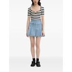 Полосатая футболка с вырезом в форме сердца 2