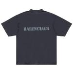 Футболка с коротким рукавом Balenciaga Stencil Type T-Shirt Medium Fit 'Black' 2