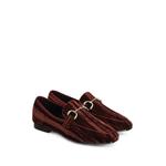 horsebit-detail velvet loafers 2