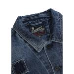 Мужская куртка-рубашка V57 Indigo Slub Vintage Washed 3