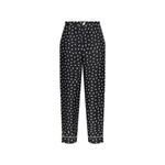 swan-print silk trousers 1