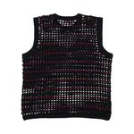Свитеры Supreme Beaded Свитер-жилет 'Черный' 2