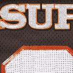 Топы Supreme Sequin Football Jersey «Brown» 3