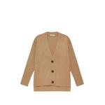 ribbed-cuff V-neck cardigan 2