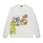 Футболка Stussy Strike Long-Sleeve Tee 'Natural' 1