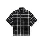 graphic-print zip-up shirt 1