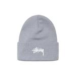 Бини Stussy Stock Cuff Beanie 'Grey Heather' 1