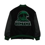 Ветровки Supreme Wave Varsity Jacket «Black» 2