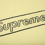 Футболки Supreme x KAWS Chalk Logo Tee 'Pale Yellow' 2