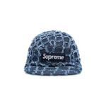 Кепки Supreme Frayed Croc Denim Camp Cap 'Indigo' 1