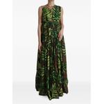 leaf-print maxi dress 1