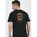 Футболка с принтом Game Over Black Cotton Short Sleeve Regular Fit 1