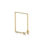 Серьга Twist Square 03 из желтого золота с бриллиантами 1
