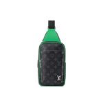 Сумки на плечо Louis Vuitton Avenue Slingbag PM 'Black Monogram Midnight Canvas/Bamboo Green' 1