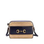Маленькая сумка через плечо Horsebit 1955 Flap Pocket Camera Bag Canvas and Leather 1