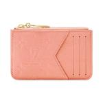 Кошельки Louis Vuitton Romy Card Holder 'Персиковый Monogram Embossed Empreinte Cowhide Leather' 1