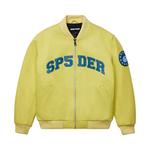 Бомберы Sp5der Leather Logo Bomber Jacket 'Yellow' 1