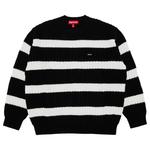 Свитера Supreme Loose Gauge Stripe Small Box Sweater 'Black' 1