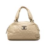 Стеганая сумка на плечо Coco Rider Bowling Bag с логотипом CC (2009-2010 годы) 1