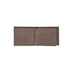 Двухстворчатый кожаный бумажник Crossing Elite Bi-fold с клапаном и монетницей RFID - Темный хаки 3