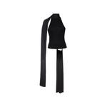 scarf-detail sleeveless top 1