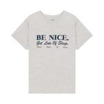 Футболки Sporty & Rich Be Nice Essential Tee 'Heather Gray Light Navy' 1