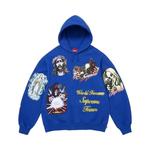 Худи Supreme Stickers на капюшоне 'Royal' 1