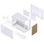 Jonsbo D33 WOOD Micro-ATX корпус - Белый 6
