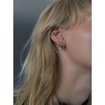 Серьга-хагги Lamarr 8 из желтого золота 5
