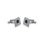Запонки Palmira Chrome Black Diamonte 2