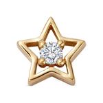 Подвеска North Star из желтого золота с бриллиантами 1