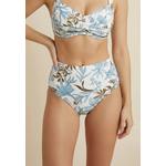 Wild Hibiscus Cool Coconut Штаны с защипами на талии классические 1