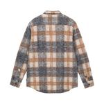 Фланелевые рубашки Stussy Plaid Knit Shirt «Navy» 2