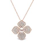 Колье Petal из розового золота с жемчугом и бриллиантами 1