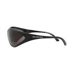 Солнцезащитные очки Balenciaga Shield-Frame Bio Injection «Black/Grey» 2