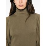 Menna high-neck puff-sleeve midi dress 5