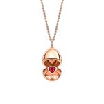 Колье Fabergé Essence Heart Surprise из розового золота с рубином 1