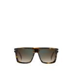 tortoiseshell-effect square-frame sunglasses 1